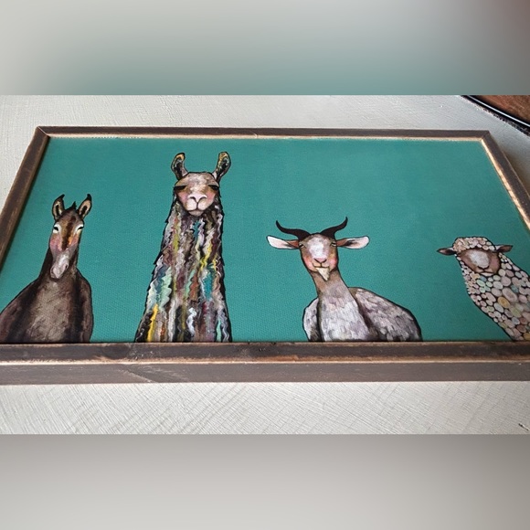 Greenbox Art & Culture Art Eli Halpin Mini Canvas X5 Donkey Llama